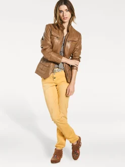 Leder-Jacke