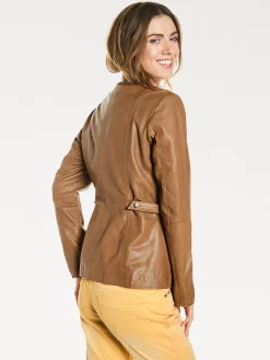 Leder-Jacke