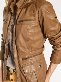 Leder-Jacke