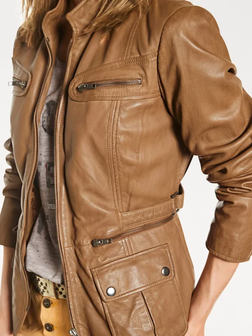 Leder-Jacke