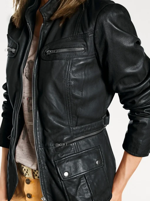 Leder-Jacke