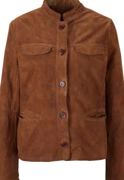 Lederjacke aus hochwertigem Veloursleder