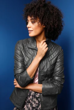 Lederjacke aus Lammnappa