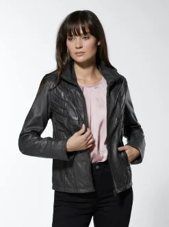 Lederjacke aus Lammnappa