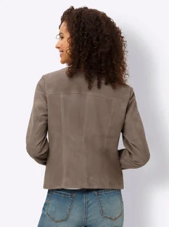 Lederjacke aus Ziegen-Veloursleder