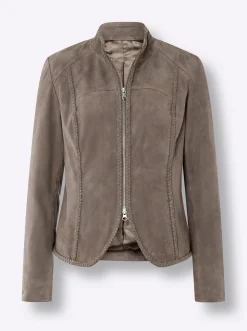 Lederjacke aus Ziegen-Veloursleder