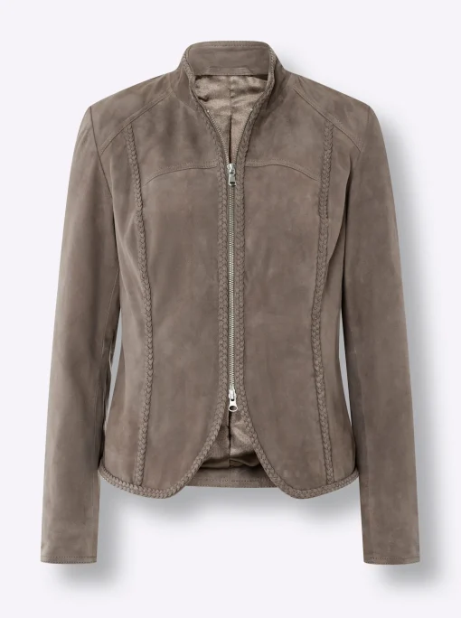 Lederjacke aus Ziegen-Veloursleder