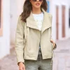 Lederjacke in taillierter Schnittform