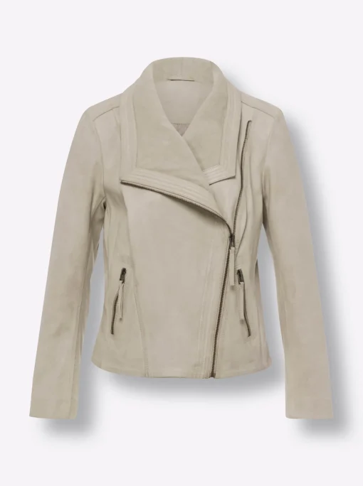 Lederjacke in taillierter Schnittform