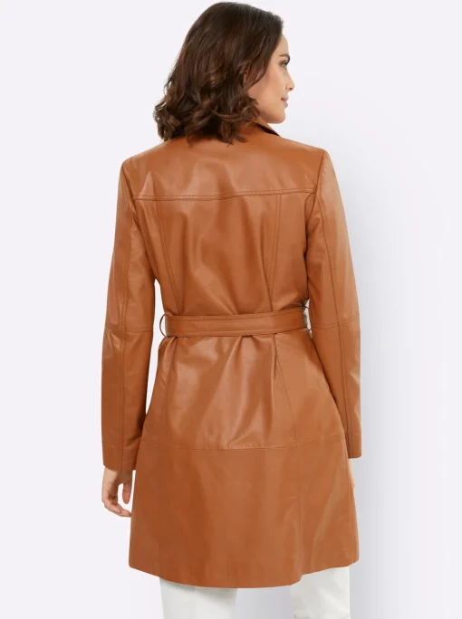 Leder-Mantel