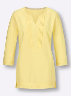 Leinenbluse im Tunika-Stil