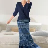 Longbluse mit verlängertem Rückenteil