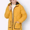 Longjacke mit elastischen Bündchen