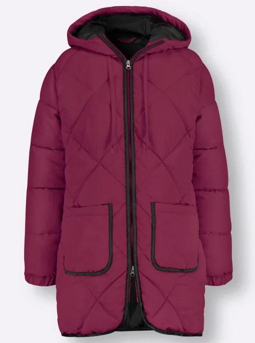Longjacke mit elastischen Bündchen
