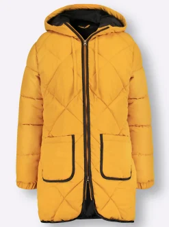Longjacke mit elastischen Bündchen