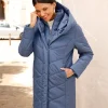 Longjacke mit verdeckter Druckknopfleiste