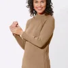 Longpullover mit abgerundetem Saum