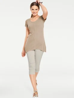 Longshirt aus Bourette-Seide
