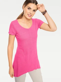 Longshirt aus Bourette-Seide