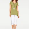 Longshirt aus Bourette-Seide