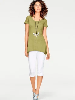 Longshirt aus Bourette-Seide