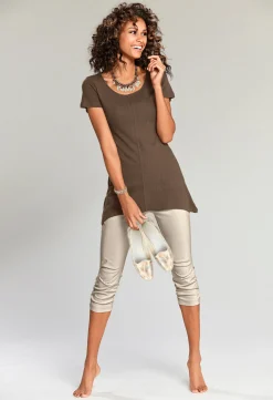 Longshirt aus Bourette-Seide
