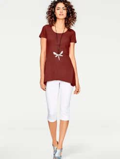 Longshirt aus Bourette-Seide