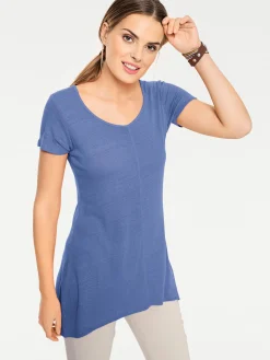Longshirt aus Bourette-Seide