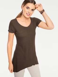 Longshirt aus Bourette-Seide