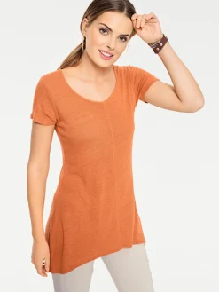 Longshirt aus Bourette-Seide