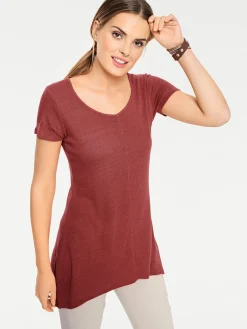 Longshirt aus Bourette-Seide