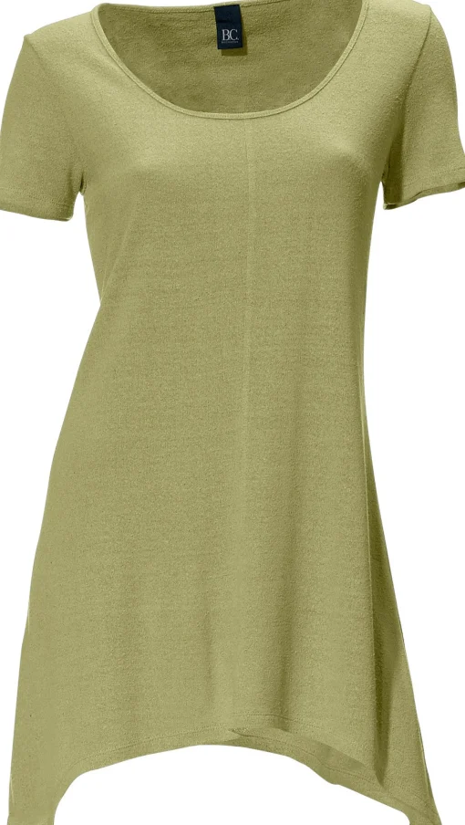 Longshirt aus Bourette-Seide