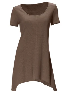Longshirt aus Bourette-Seide