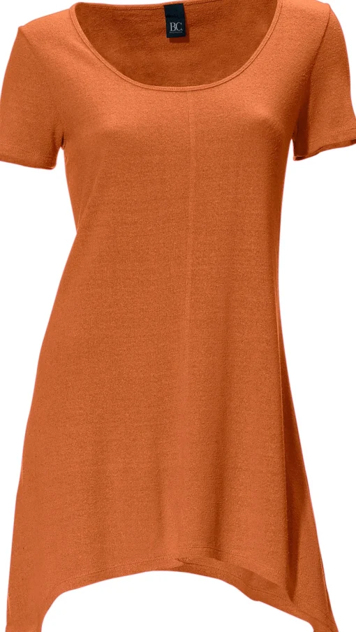 Longshirt aus Bourette-Seide