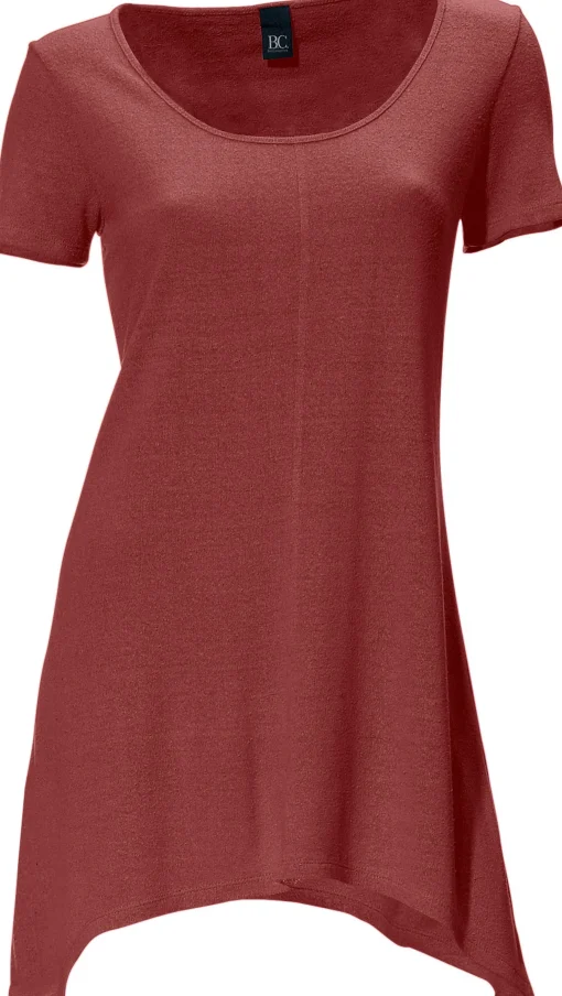 Longshirt aus Bourette-Seide