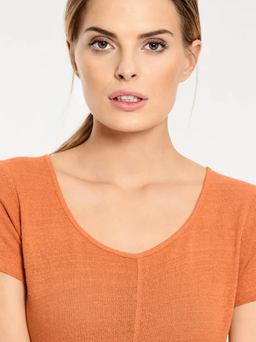 Longshirt aus Bourette-Seide