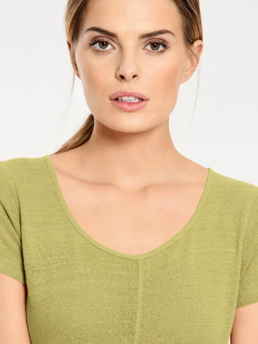 Longshirt aus Bourette-Seide