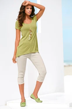 Longshirt aus Bourette-Seide
