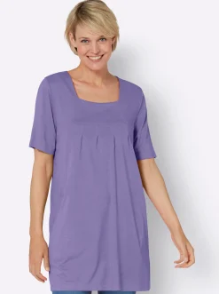 Longshirt mit Karree-Ausschnitt