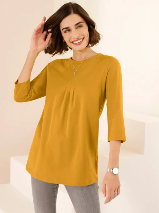 Longshirt mit 3/4-Ärmel