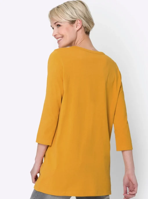 Longshirt mit 3/4-Ärmel
