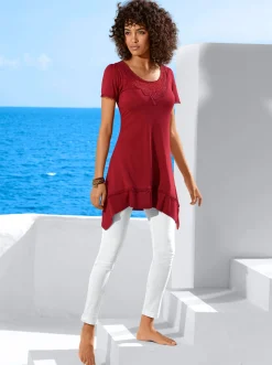 Longshirt mit Zipfelsaum