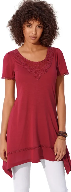 Longshirt mit Zipfelsaum