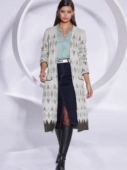 Longstrickjacke