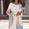 Longstrickjacke