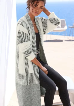 Longstrickjacke