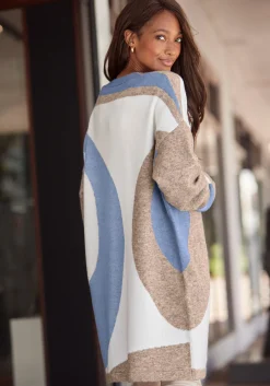 Longstrickjacke