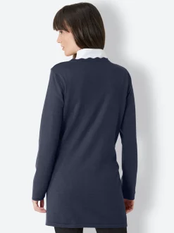 Longstrickjacke