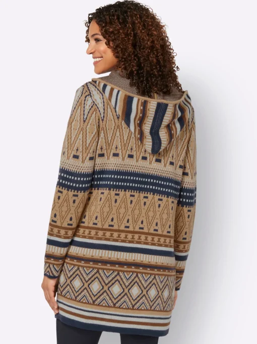 Longstrickjacke