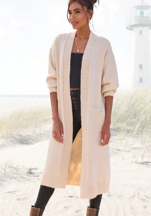 Longstrickjacke